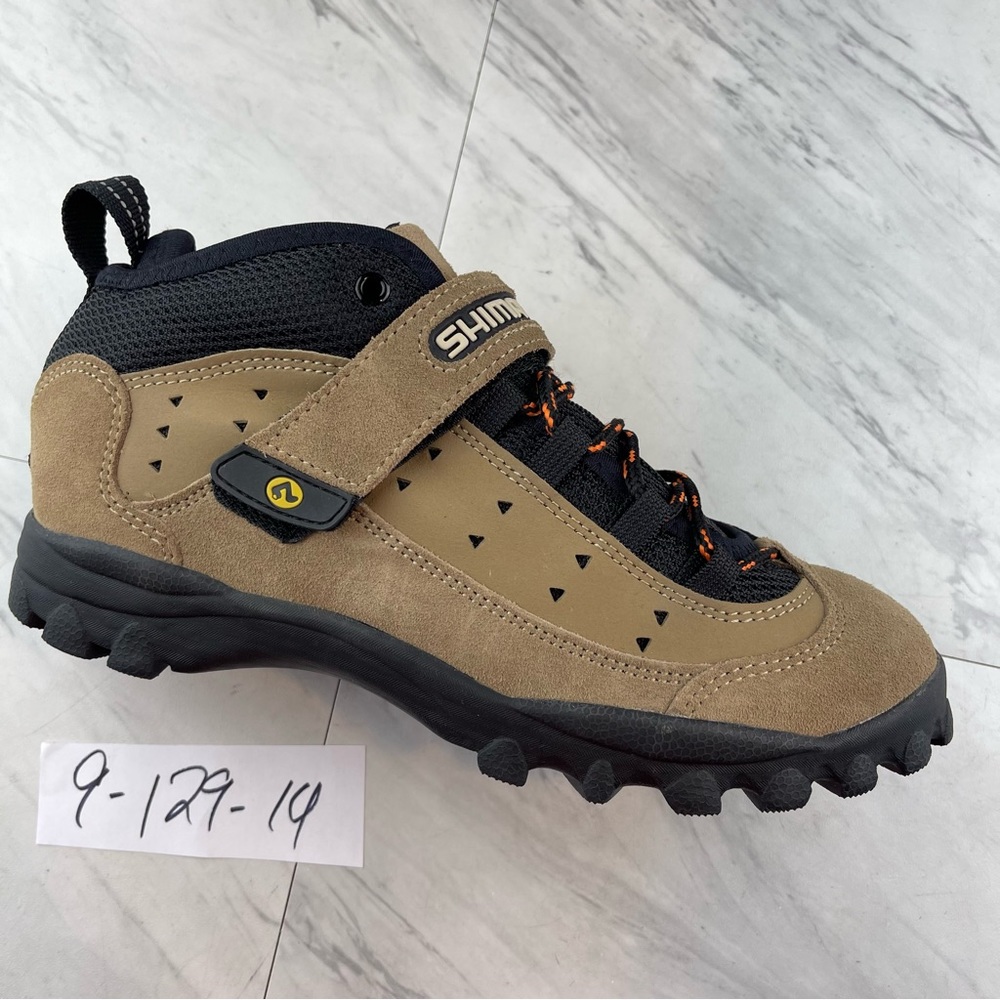 Shimano sh-m057 cycling womens 9 mountain bike MTB SPD Clipless shoes tan Suede